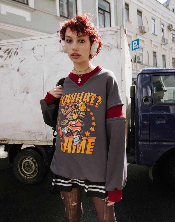 Толстовка Game Серая - фото 2