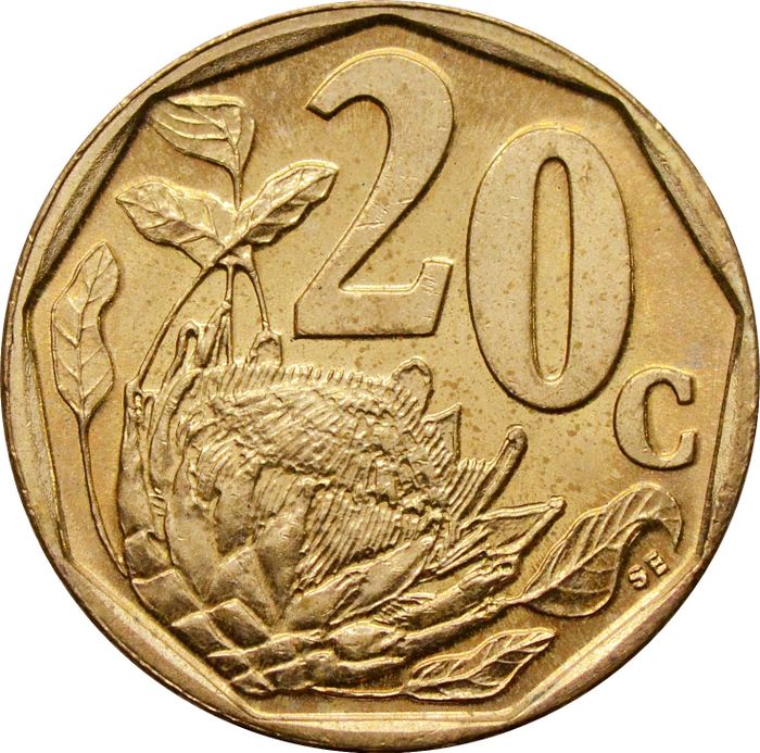 20 центов 1997 ЮАР