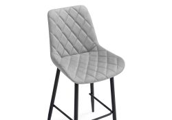Полубарный стул Баодин Б/К светло-серый / черный