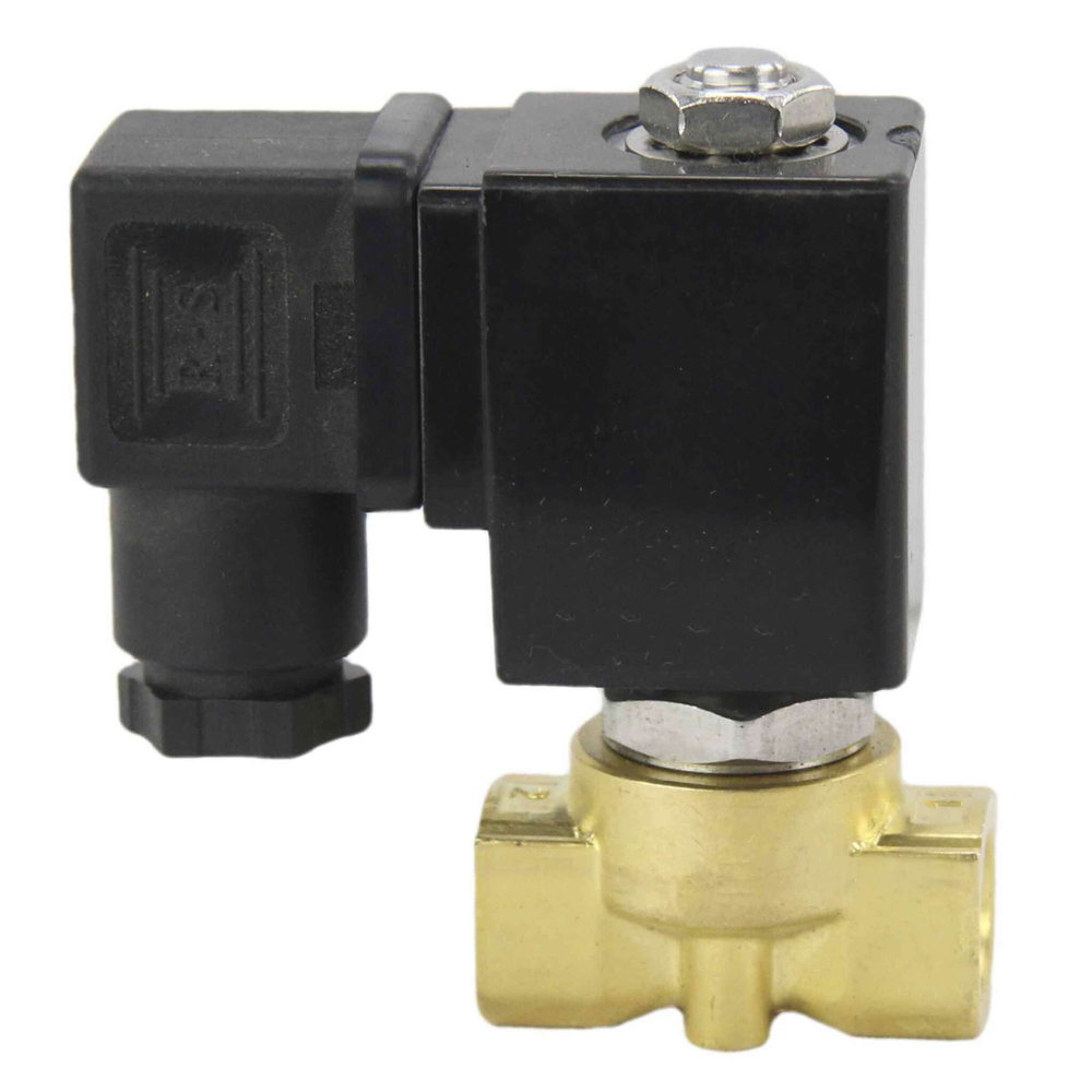 Two way normally closed with zero pressure differential electric solenoid valve Elephant VS2W-700 P-Z-NC PTFE G 24V, body material - brass, seal - PTFE, with coil YS-018 24V