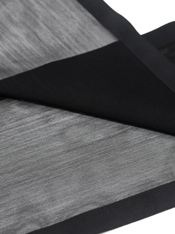 03-85 Кружево сетка 16 см, черный 170 (упаковка 10 м)