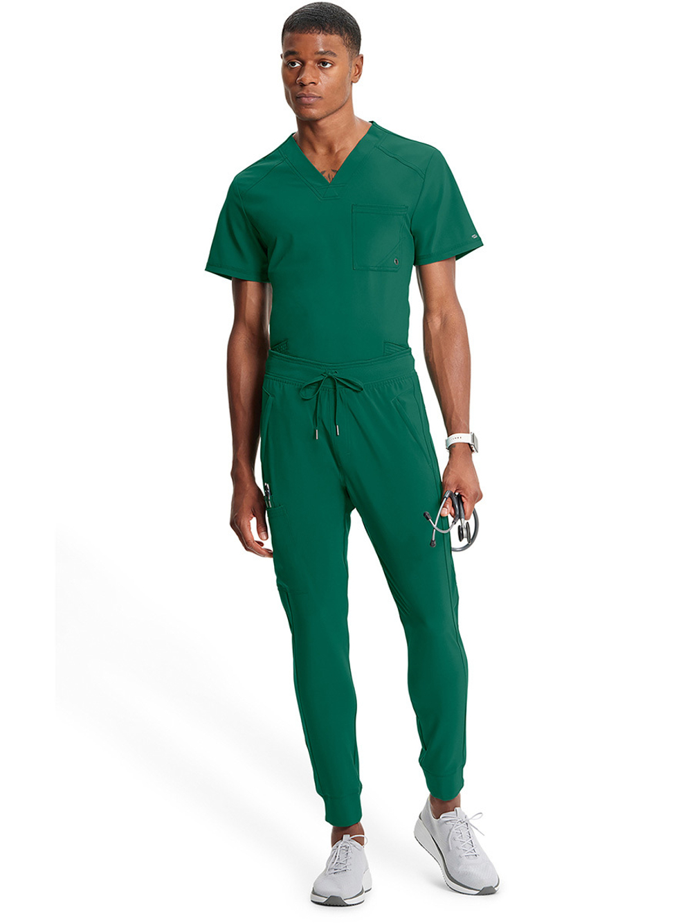 Брюки медицинские мужские Cherokee CK004A с пятью карманами, зелёный, M