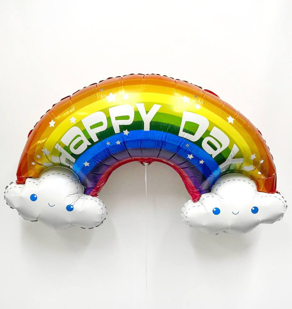 Воздушный шар Happy Day радуга