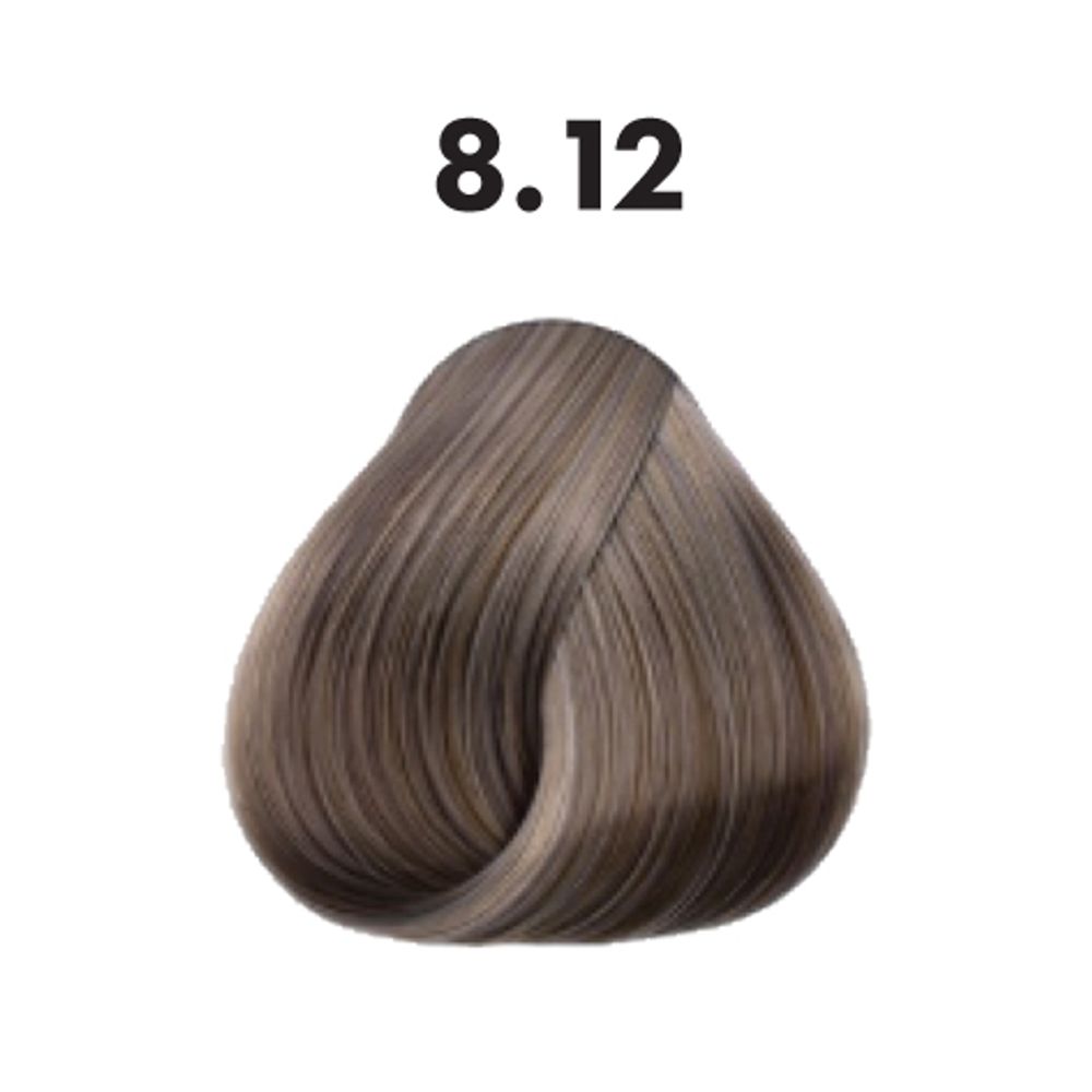 8.12 гель-краска OBRA Glow Gel Color пепельный перламутровый светло-русый - 60 мл.