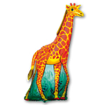 Шар Фольгированный Жираф оранжевый (Оранжевый)
