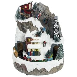 GAEM Фигурка декоративная "Рождество" (3 мелодии, подсвет, движ, 3xAA н/п, +USB), L21,5 W21,5 H26,5 см