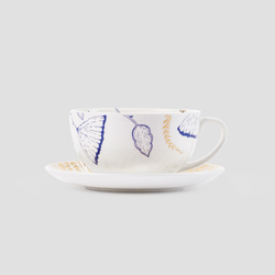 Чайная пара фарфоровая Fleur, в подарочной коробке