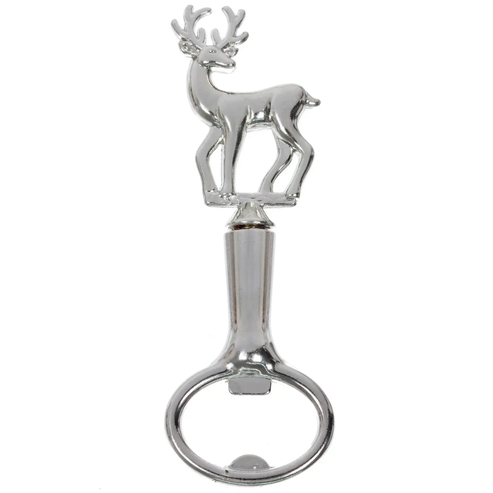Открывалка для бутылок «Олень» , цвет серебро
