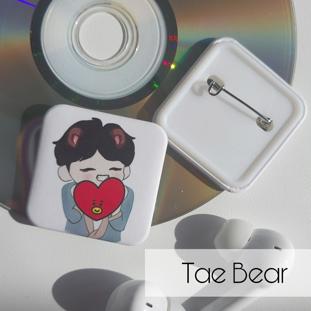 Значок / vhappiness / BTS / Tae Bear