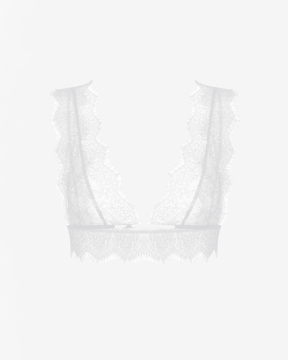Топ-бюстье из кружева с фестонами