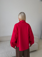 Тренч на молнии красный