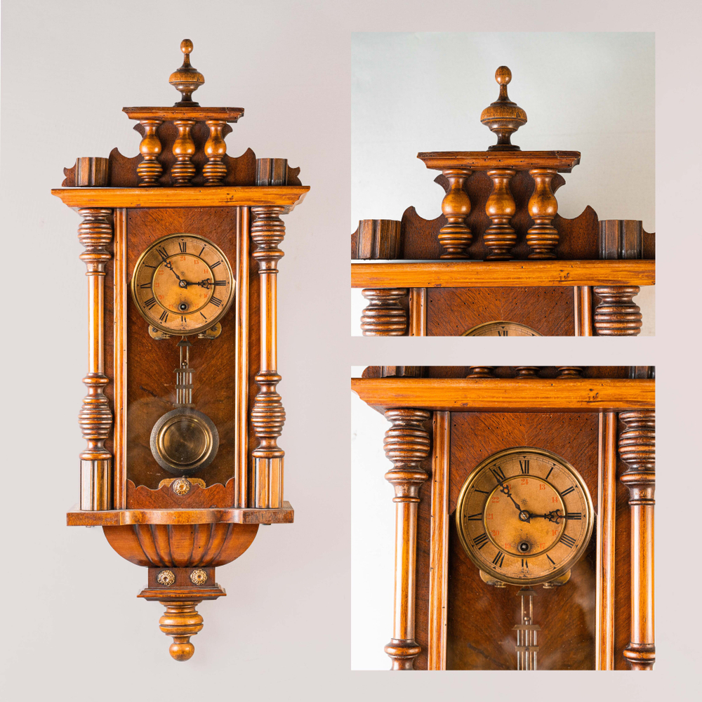 Настенные часы в резном корпусе