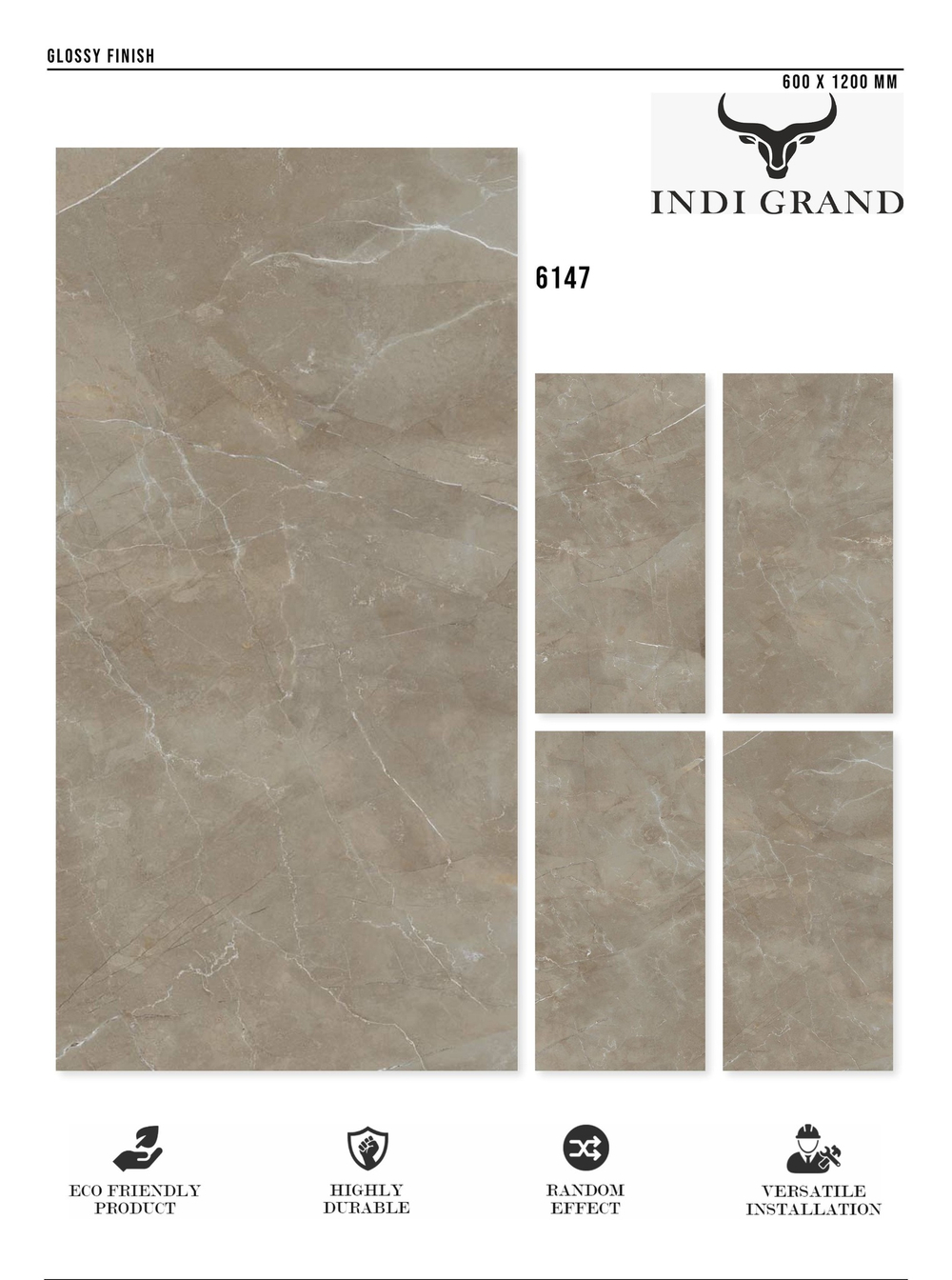 Керамогранит glossy №2 60х120, 6147