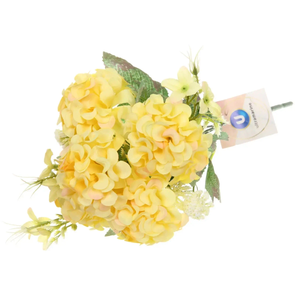 Искусственные цветы «Летнее вдохновение» Гортензия 30см цвет желтый