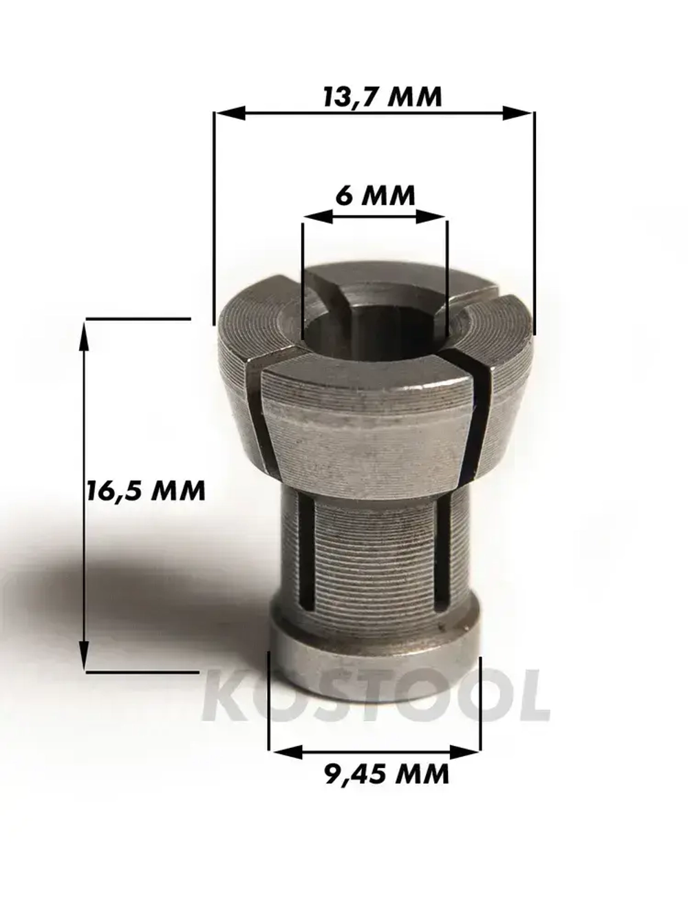Набор цанг для фрезера RT0700C с гайкой