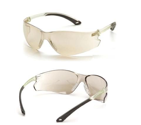 Очки ITEK RVGS 5880S, уд./прочный поликарбонат, ЗЕРК/СЕРЫЕ защита от царапин (беруши 2шт)