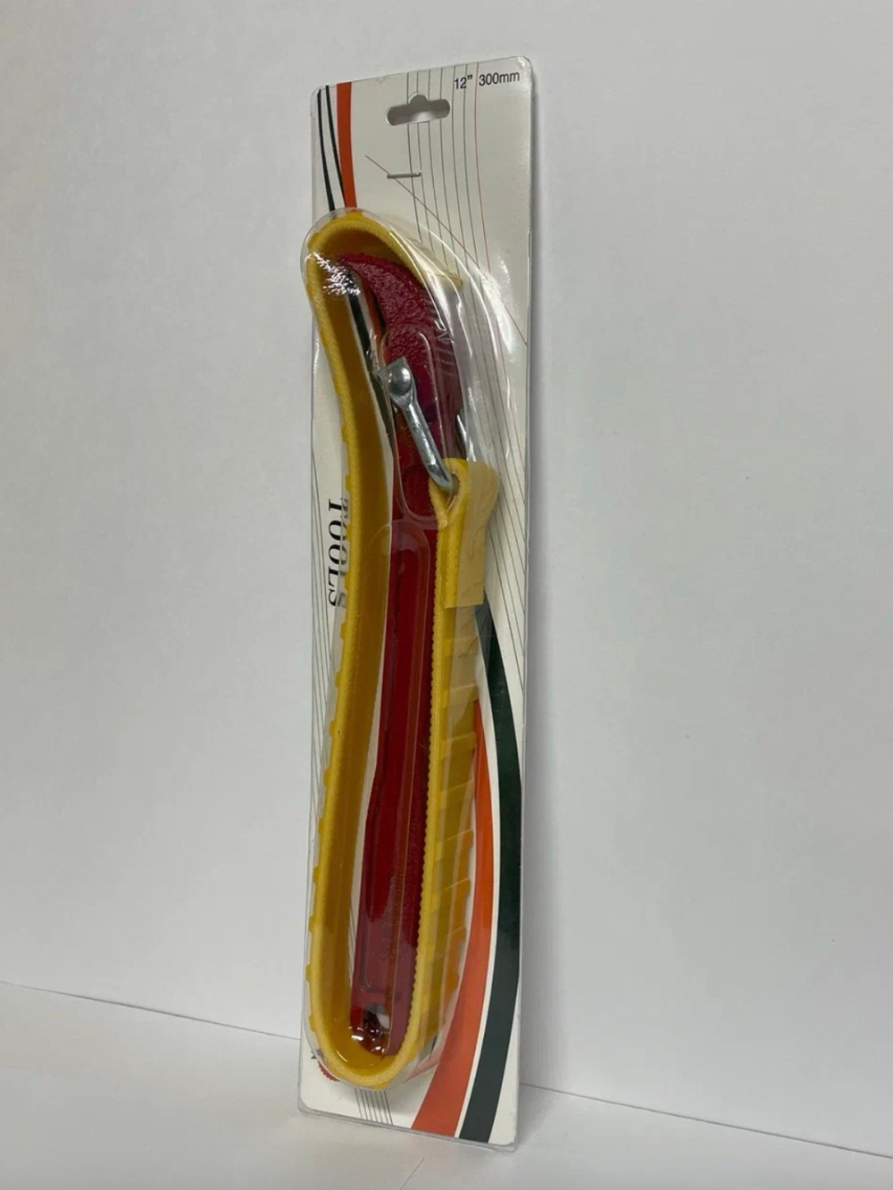 12 - 300 / Ключ для снятия масляного фильтра, 300 мм, ременный, усиленная углеродистая сталь, съемник, красно-желтый, YX9, ленточный, TG (1 шт.)