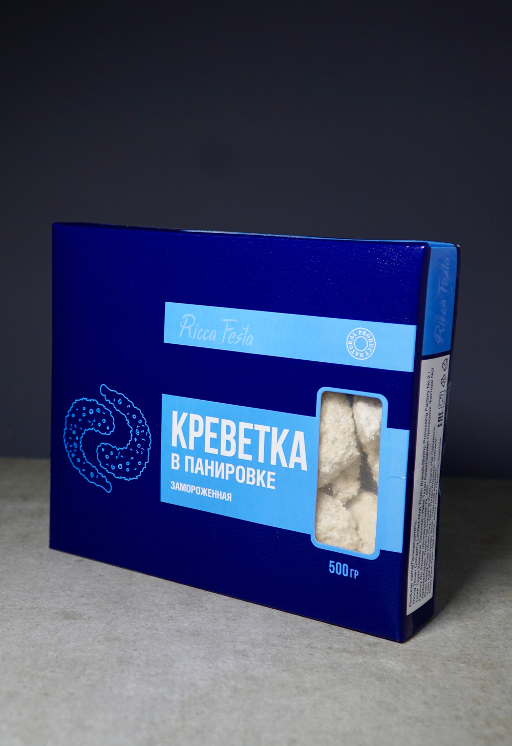 Креветка в панировке, без хвоста, 500г