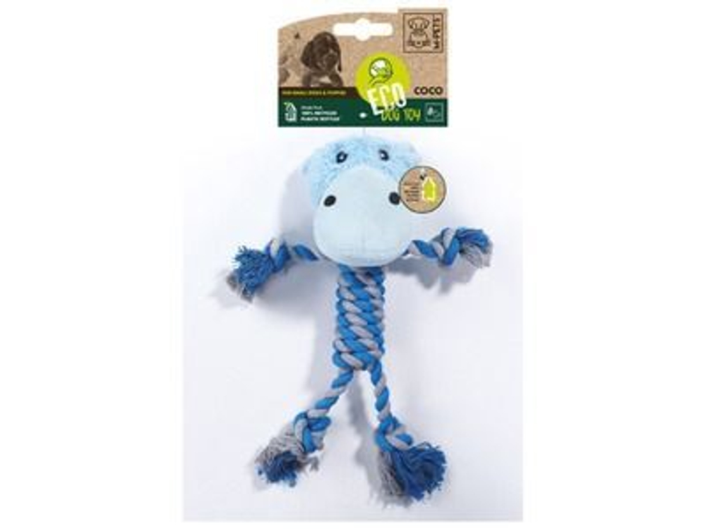 M-PETS Игрушка мягкая для собак Бегемотик Коко, 33 см