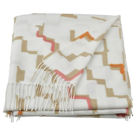 IKEA OLIVSPINNMAL  (ИКЕА ОЛИВСПИННМАЛ)  -  Одеяло, кремовый/мультиколор, 120x160 см