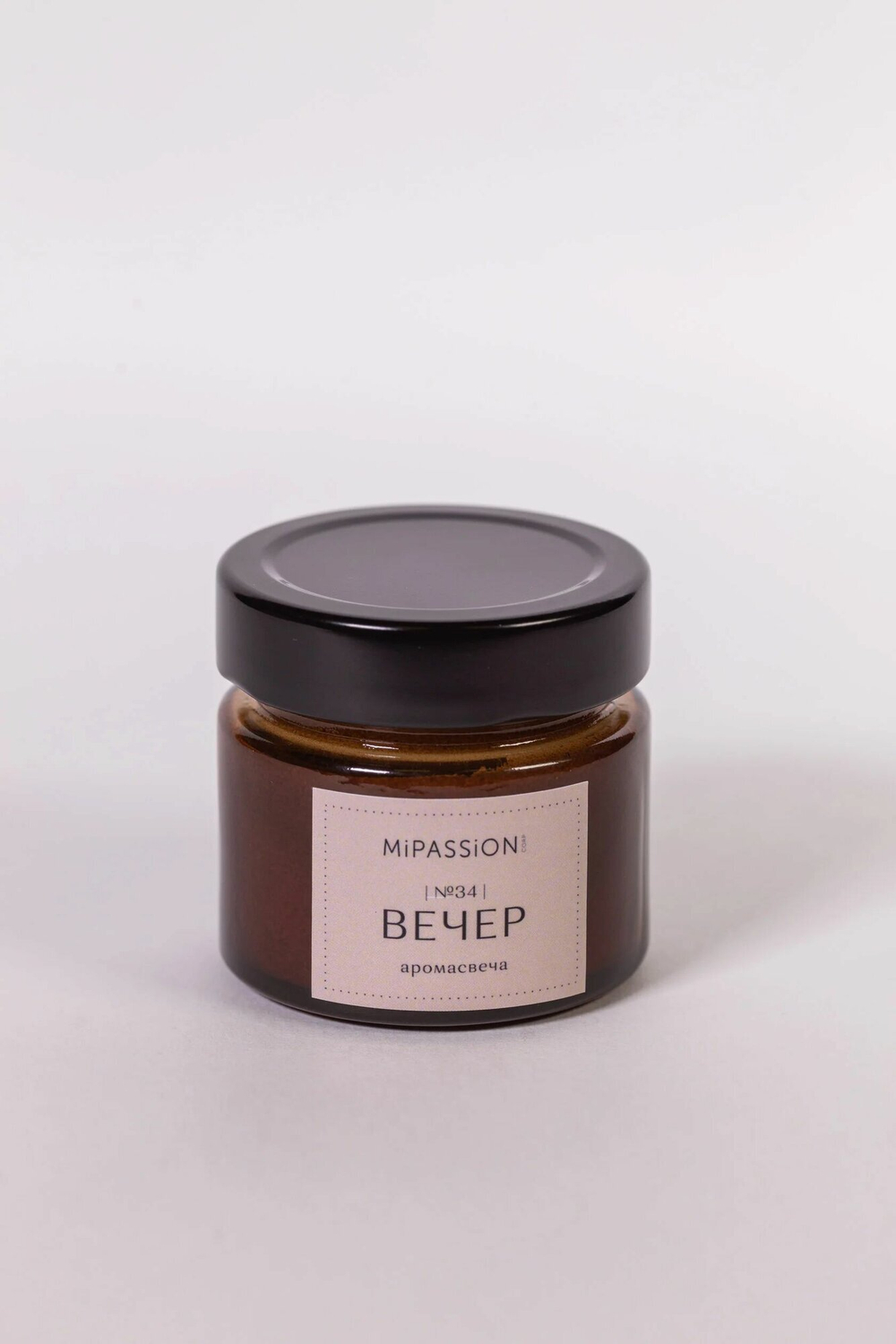 Свеча MiPASSiON, парфюмированная "Вечер", ванильный аромат, 1 шт