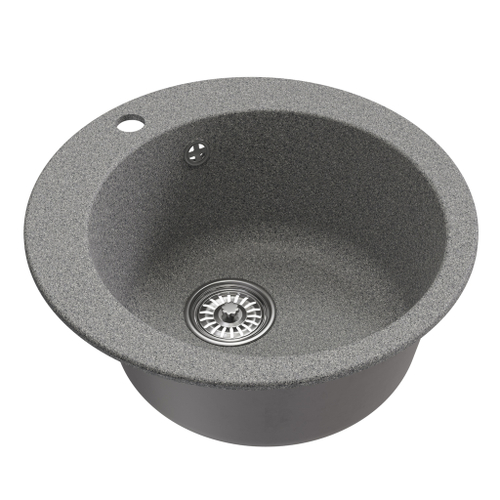 Мойкa ML-GM13 КОМФОРТ круглая, темно-серая (309), 495мм (глуб. чаши 200)