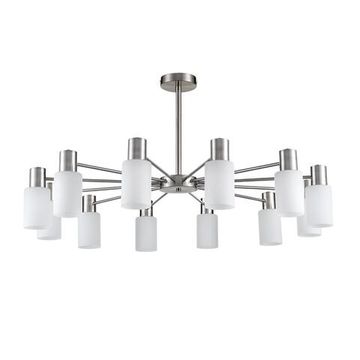8099/12C COMFI LN25 76 никель/белый металл/стекло Люстра потолочная Е14 12*40W 220V MAVE