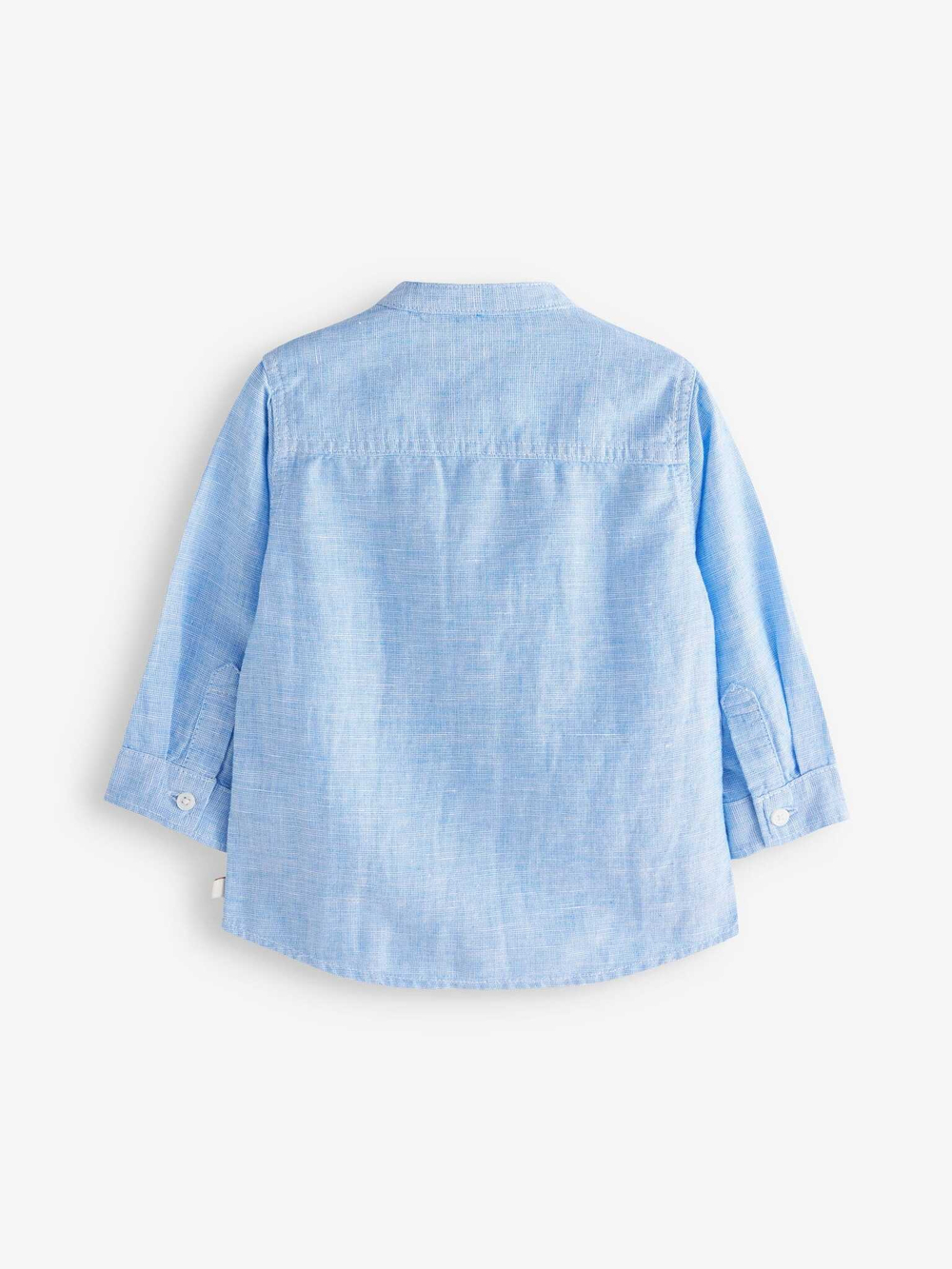 Рубашка льняная для мальчика Next U72-310, Голубой