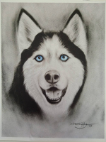 Панель (Армани-шелк дублир-й). Собаки №3