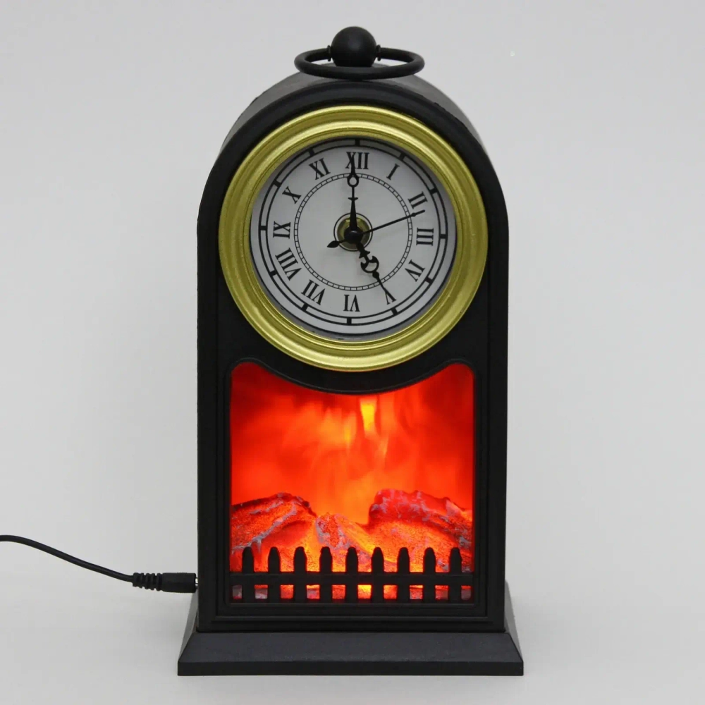 Сувенир с подсветкой «КАМИН - Время пришло» 14,6*11,9*27 см (питание от USB и батареек)