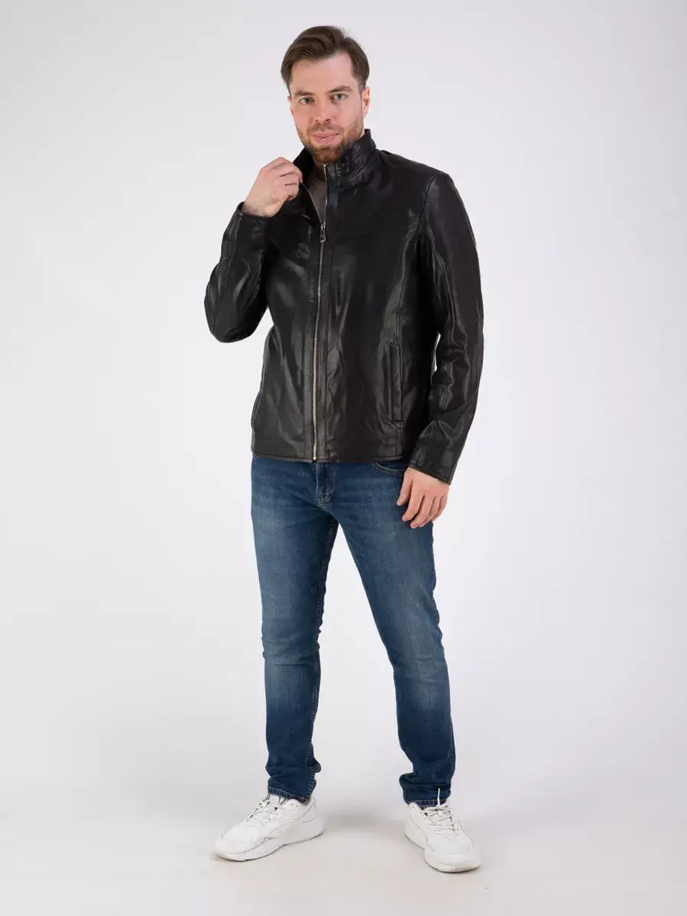 Кожаная куртка демисезонная