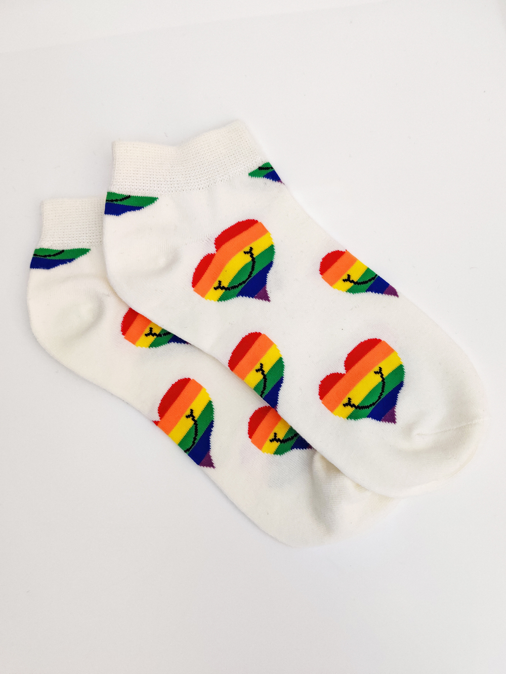 Короткие носки р. 37-44 "Summer" Сердечки