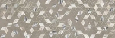 Декоративная плитка ALMA Ceramica DWU12RLA44R Riola 74x24.6 коричневая глянцевая под камень / с орнаментом