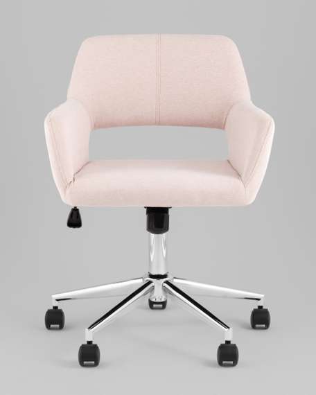 Стул офисный ROSS рогожка светло-розовый