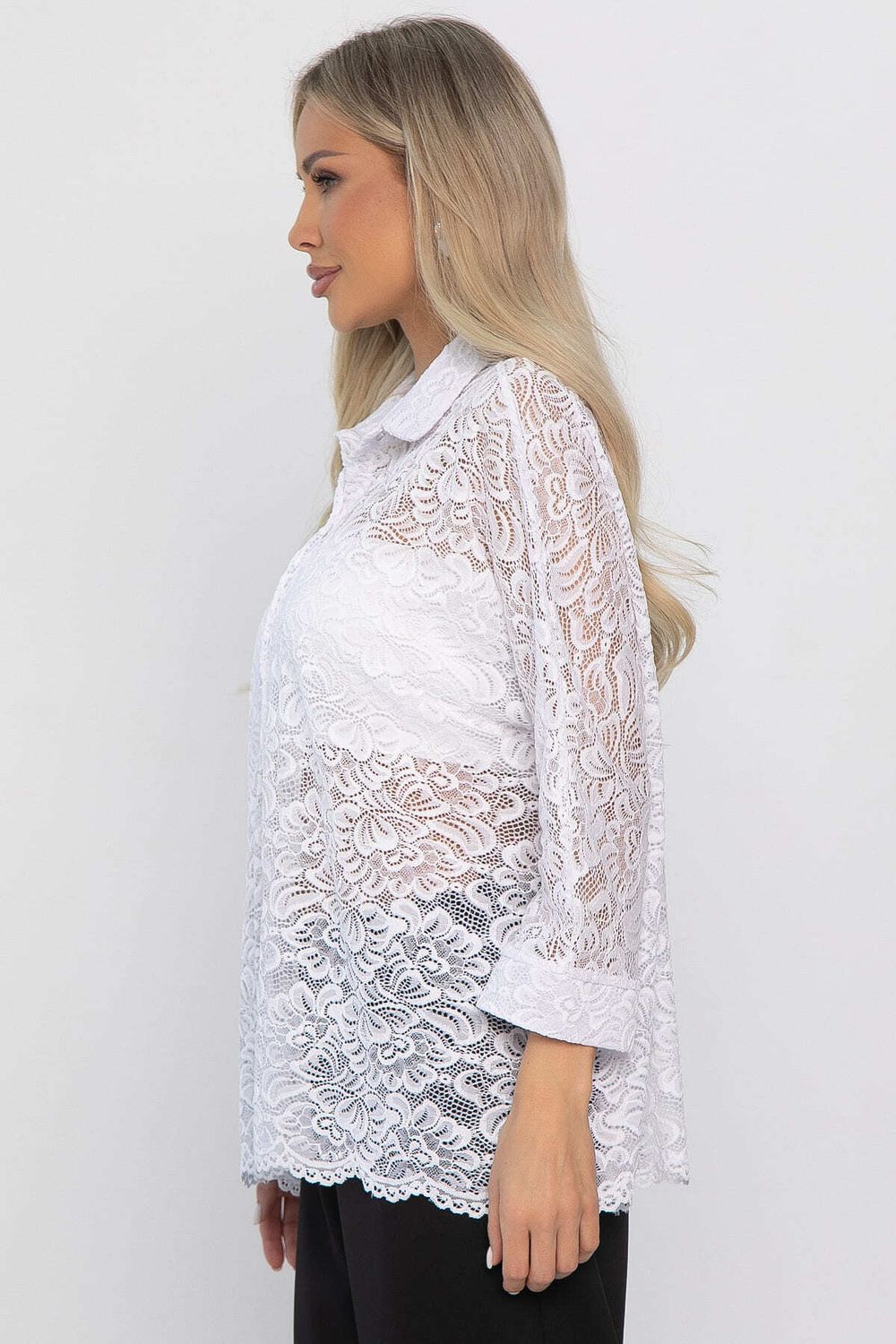 Рубашка кружевная Аристократка (белая) Б14511-10М LT Collection