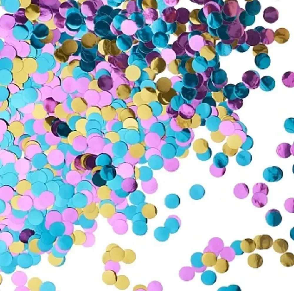 Латексный шар с мелким разноцветным конфетти, 36 см
