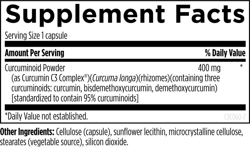 Designs For Health - C3 Curcumin Complex 60 capsules