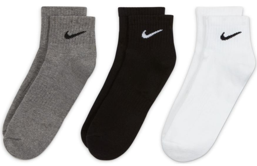 Теннисные носки Nike Everyday Cotton Cushioned Ankle 3P - разноцветный