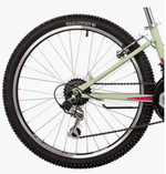 Велосипед NOVATRACK 24" JENNY PRO сталь 12'', мятный, 18 скор.TY21/TS-38/TZ500/SG-6S, V-brake