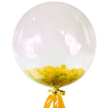 Баблс с перьями-желтый