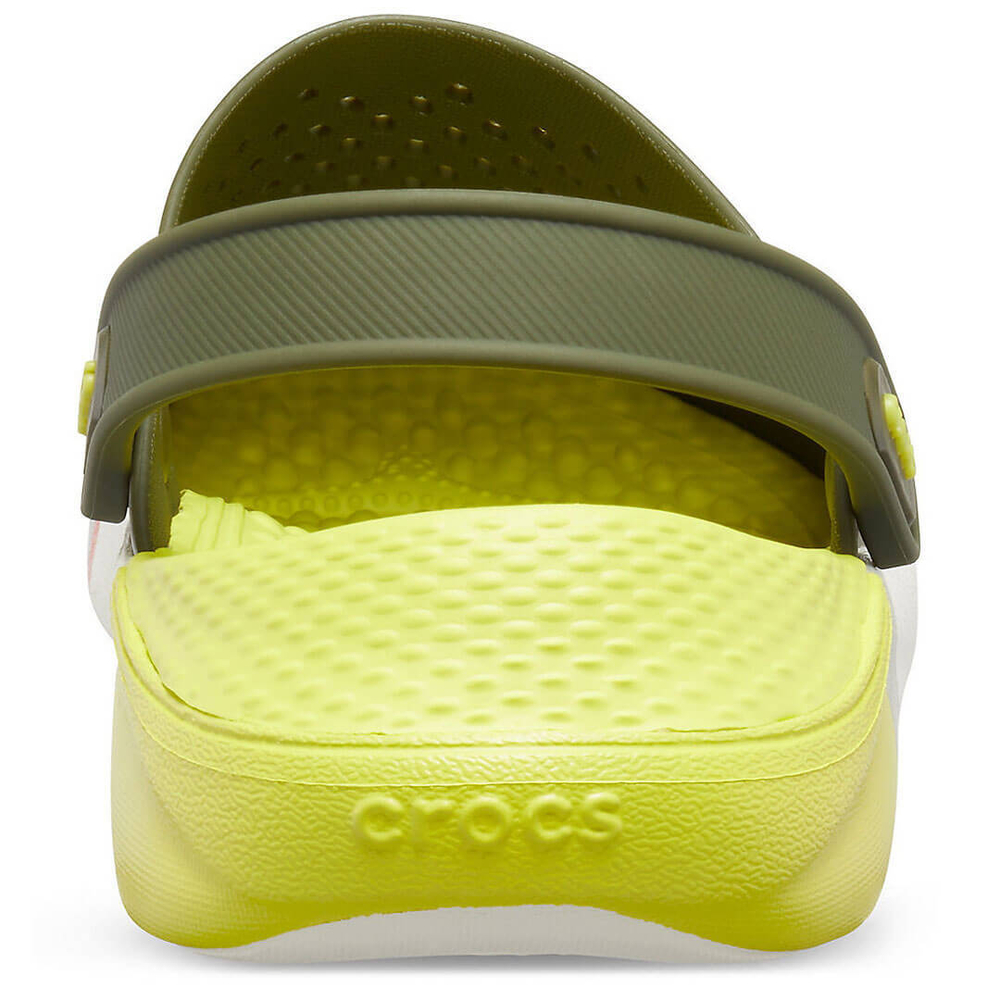 Сабо Crocs LiteRide Colorblock Clog Army Green/White