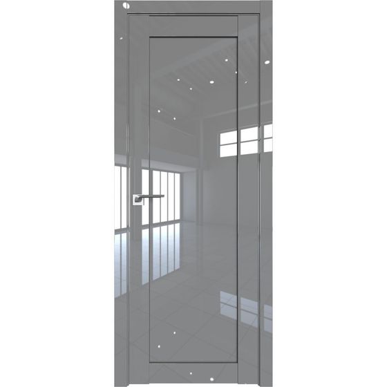 Межкомнатная дверь глянцевая Profil Doors 2.18L грей люкс глухая