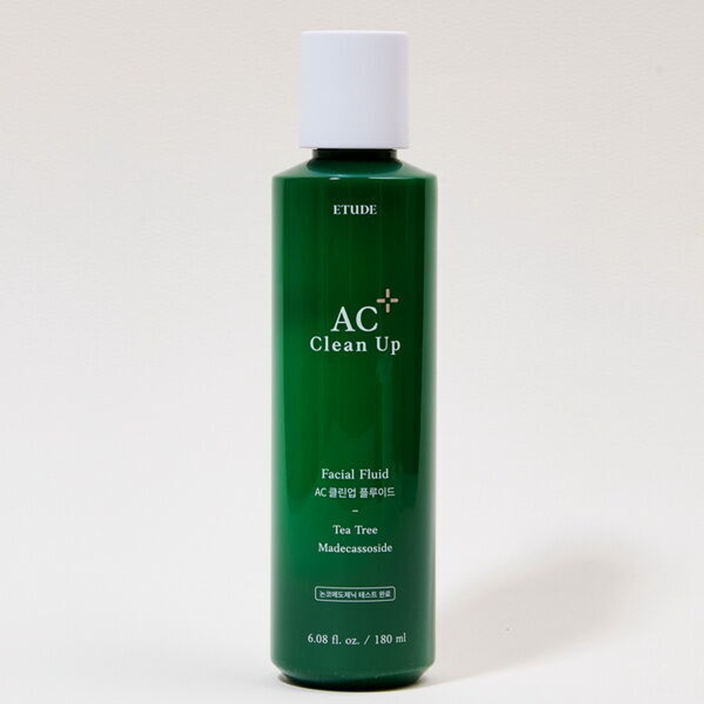 Освежающий флюид для проблемной кожи с акне Etude AC Clean Up Facial Fluid, 180мл