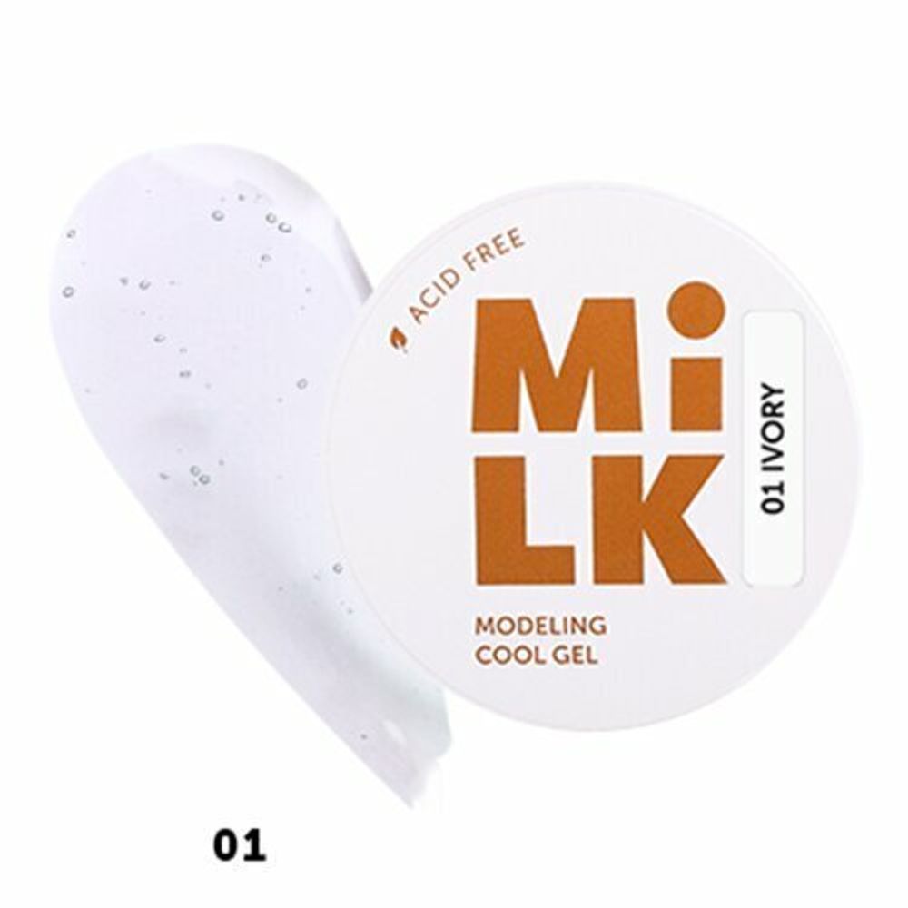 Бескислотный холодный гель Milk 01 Ivory 15г