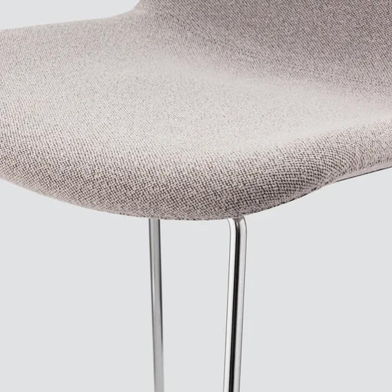 Полубарный стул Neo Soft 65 см, серый, ножки хром