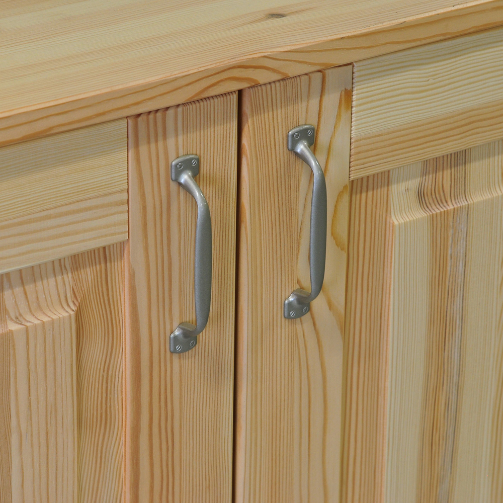 Кухня 200 см Венесуэла из массива сосны (5 модулей) со столешницей, в прозрачном лаке