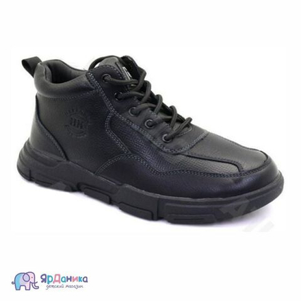 Демисезонные ботинки Hakenslo черные на шнурках В8075-07