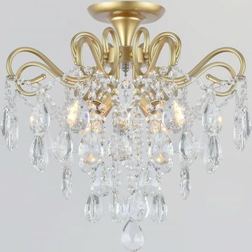 Люстра потолочная Reluce E27  04066-0.3-04 MATT GOLD+CR