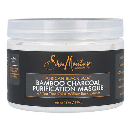 Капиллярная маска African Black Soap Bamboo Charcoal Shea Moisture (340 g)