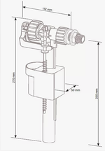 30950307/30951507 Впускной механизм SIAMP Compact 3/8"